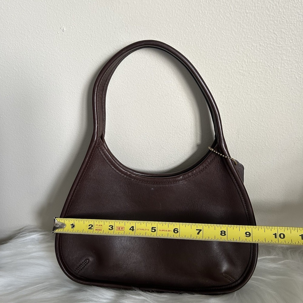 Coach Ergo 9027 Mahogany Brown Glove Tanned Leather Hobo Bag Good - Picture 9 of 11